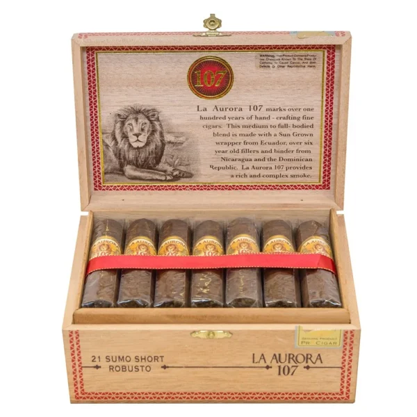La Aurora 107 Sumo Short Robusto Cigars