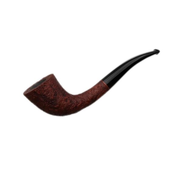 布賴爾工坊10周年經典棕色噴砂黑嘴煙斗（C10）